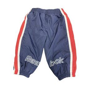 Reebok 12M Embroidered Logo Joggers Pants Blue Red White